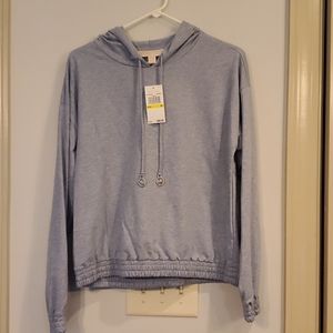 Michael Kors MEDIUM Chambray Hoodie, NWT